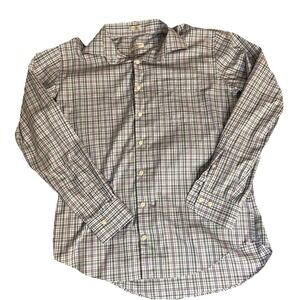 PETER‎ MILLAR Crown Ease Button Up Blue Red Check Large Cotton